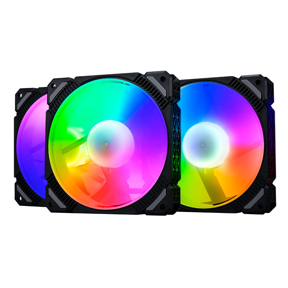 TrueNort Pc Case Fan 120mm RGB 6Pin 12V 3W Black, Single Fan | LJ-120