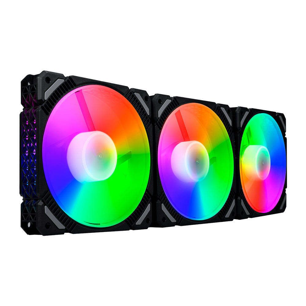 TrueNort Pc Case Fan 120mm RGB 6Pin 12V 3W Black, Single Fan | LJ-120