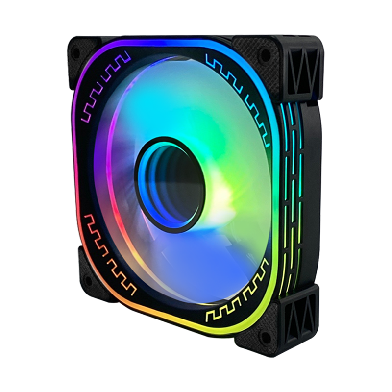 TrueNort Pc Case Fan 120mm RGB 6Pin 12V 3W Black, Single Fan