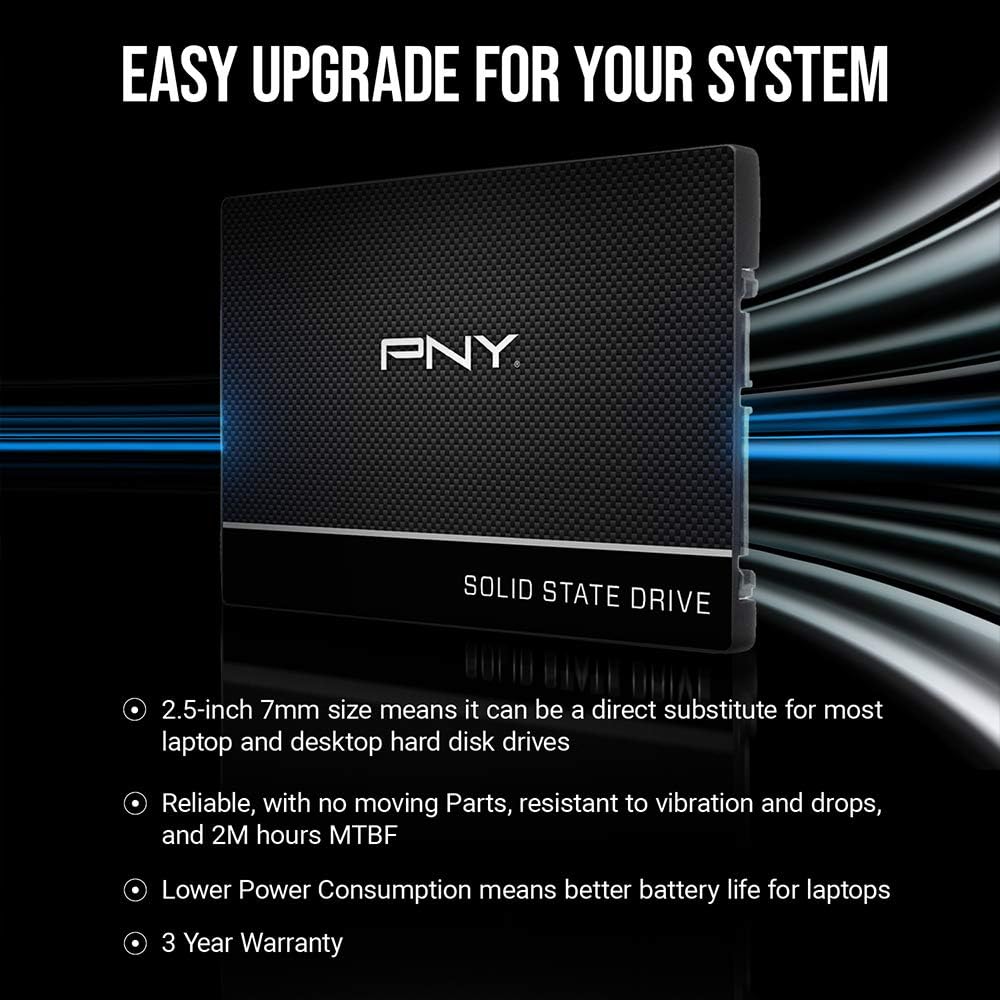 Pny CS900 2.5 Inch Solid State Drive (SSD)