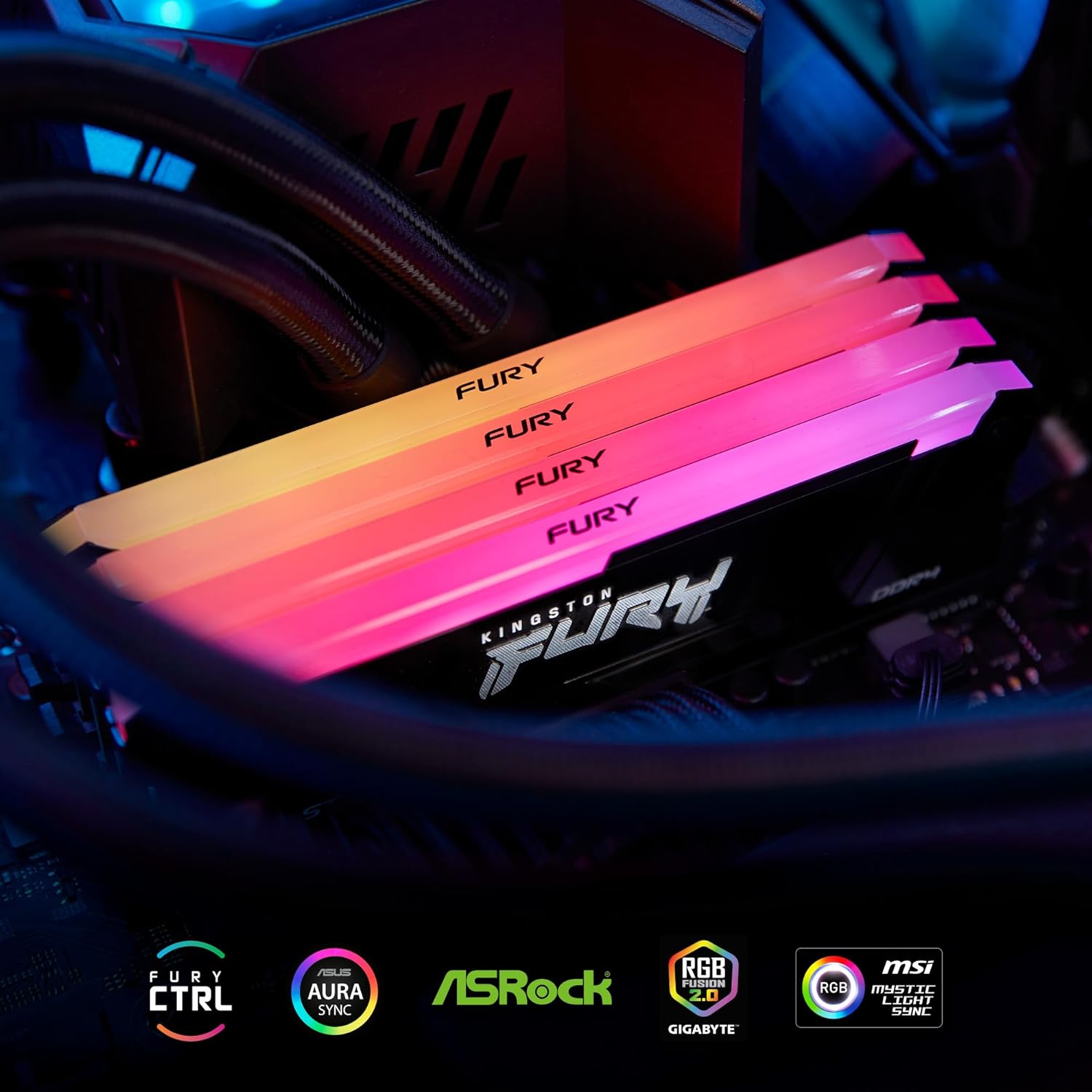 Kingston Fury Beast DDR4 RGB CL16 DIMM Desktop Gaming Memory