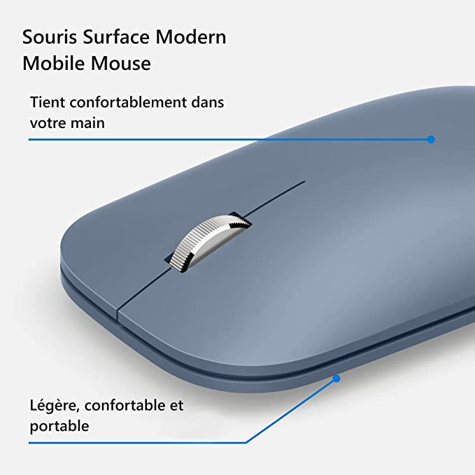 Microsoft Surface Mobile Bluetooth Mouse Ice Blue