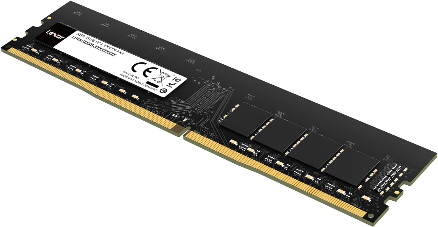 Lexar UDIMM DDR4 RAM 8GB 3200 MHz, 288-Pin U-DIMM Desktop Memory, High Performance Computer Memory, RAM Module Upgrade