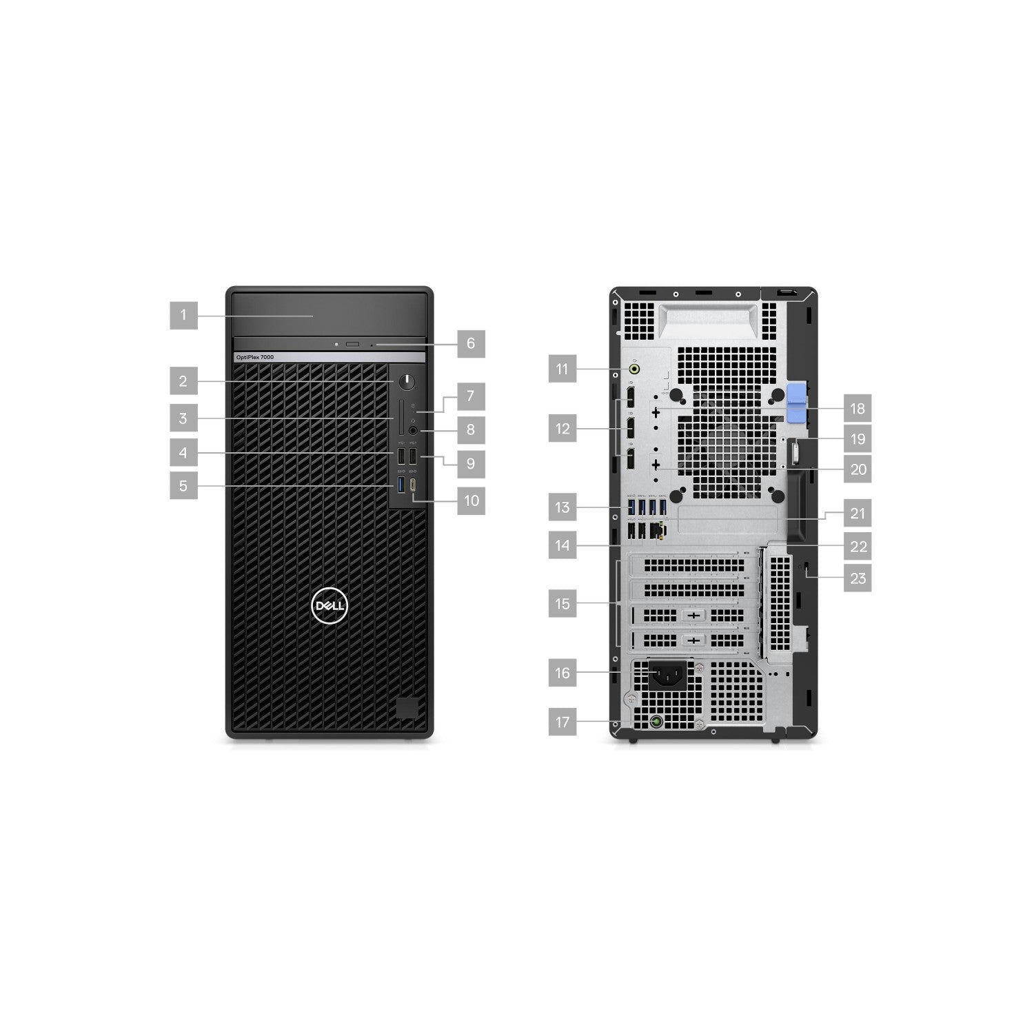 Dell OptiPlex 7000 MT - Intel  Core i7-12700 - 8GB RAM - 1TB SSD - KEYBOARD+MOUSE + Windows 11 Pro