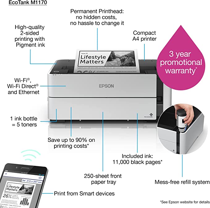 Epson EcoTank M1170 Grey