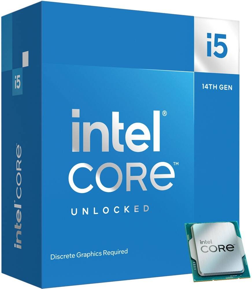 Intel Core i5-14600K 3.5 GHz 14-Core LGA 1700 14th Gen Processor, 14 Cores & 20 Threads, 24MB Cache Memory, 5.3GHz MaxTurbo Boost, Intel UHD Graphics 770, 2CH DDR5 / 192GB Max |