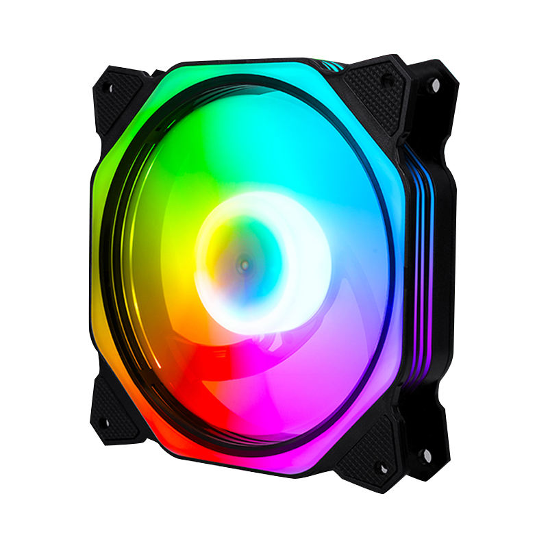 TrueNort Pc Case Fan 120mm RGB 6Pin 12V 3W Black, Single Fan | MF-120-02