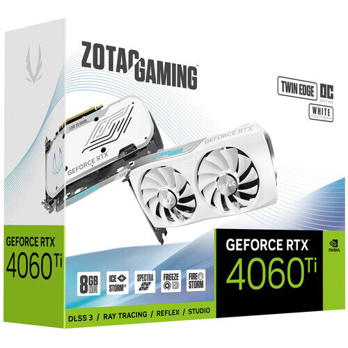 Zotac GAMING GeForce RTX 4060 Ti Twin Edge OC White Edition 8GB GDDR6 - DLSS 3