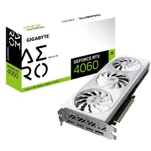 Gigabyte GeForce RTX 4060 AERO OC 8GB GDDR6 Graphics Card - DLSS 3.