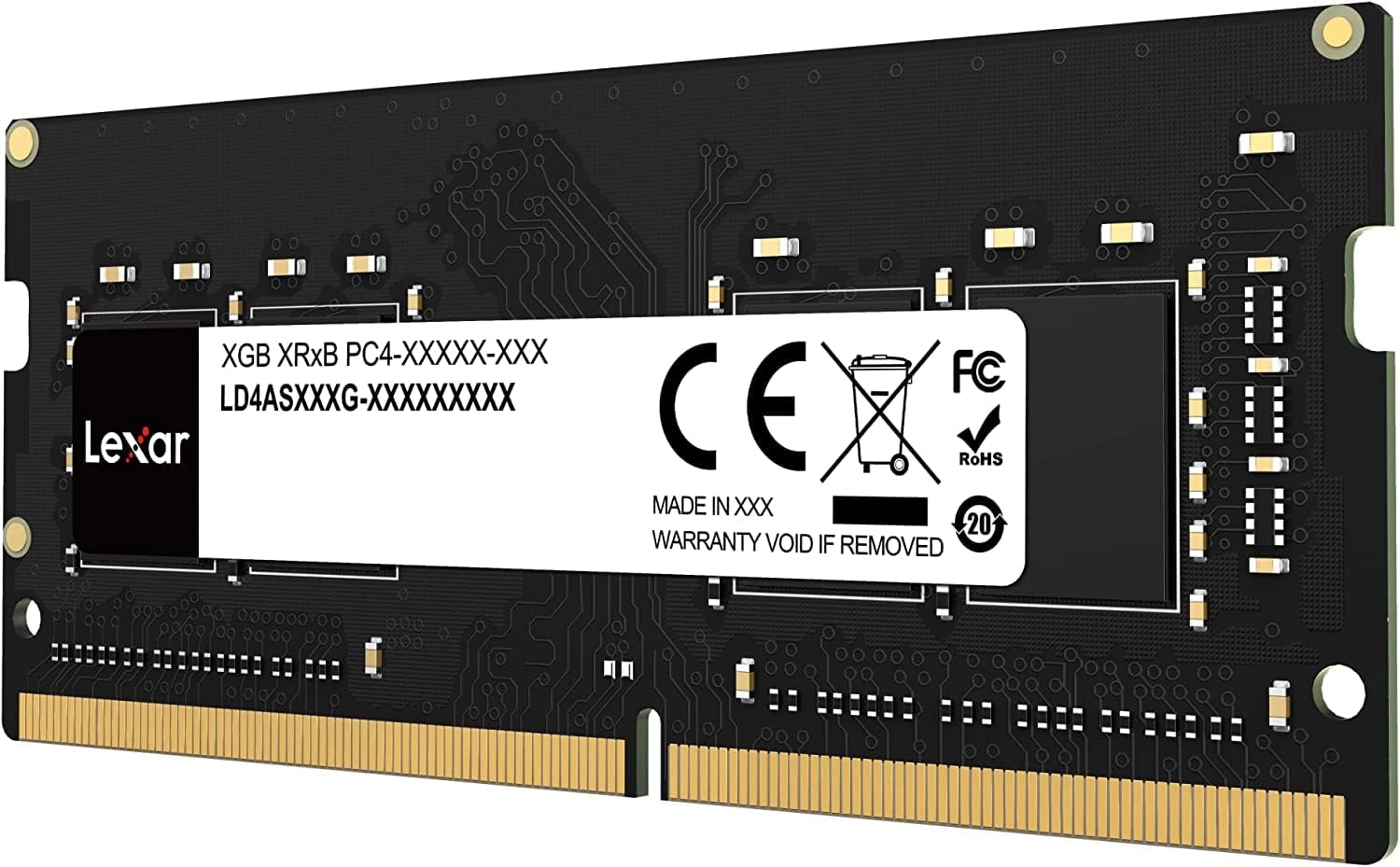 Lexar SODIMM DDR4 RAM 3200 MHz, 260-Pin SODIMM Laptop Memory, High Performance SO-DIMM, PC Laptop Computer Memory