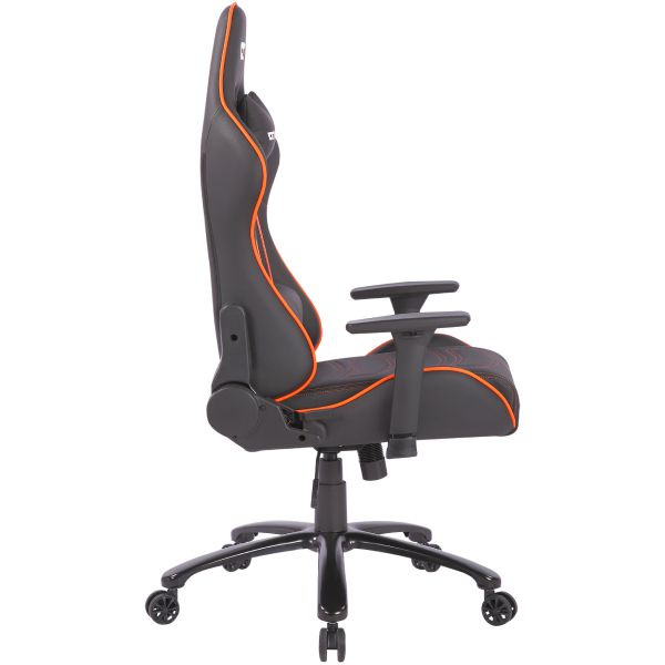 Darkflash RC600 Gaming Arm Chair, High Density Polyurethane Foam with Pillows on Headrest, Front Seat and Lower Back, BIFMA approved Gamers Chairs, 90 to 180 degree Angles, 410mm with 63mm Nylon Wheel