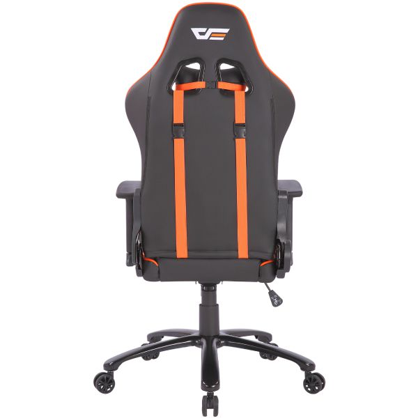 Darkflash RC600 Gaming Arm Chair, High Density Polyurethane Foam with Pillows on Headrest, Front Seat and Lower Back, BIFMA approved Gamers Chairs, 90 to 180 degree Angles, 410mm with 63mm Nylon Wheel