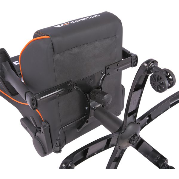 Darkflash RC600 Gaming Arm Chair, High Density Polyurethane Foam with Pillows on Headrest, Front Seat and Lower Back, BIFMA approved Gamers Chairs, 90 to 180 degree Angles, 410mm with 63mm Nylon Wheel