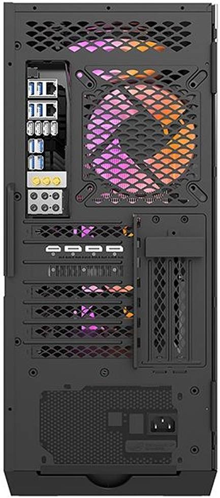 Darkflash DLZ31 Mesh ATX PC Case, Meshed Front Panel, Tempered Glass Side Panel, Preinstalled GPU Stand, Supports up to 7x 120mm Fans & 360mm Radiator, USB Type-C Port, Cable Mgt, Black DLZ31 (Fans Not Included )