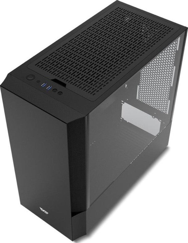 DarkFlash DLV22 ATX Case, Right Side Open Tempered Glass Door, with 3 C6MS RGB Fans Black | DLV22