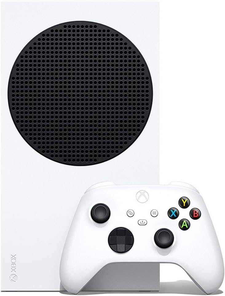 Microsoft Xbox Series S Gaming Console, 512GB NVMe SSD Storage, 8X Cores CPU, 4 TFLOPS Custom RGNA 2 GPU, 10GB GGDR6 Memory, Upo to 1440p Resolution, White