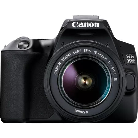 Canon EOS 250D, Black + EF-S 18-55mm f/3.5-5.6 III
